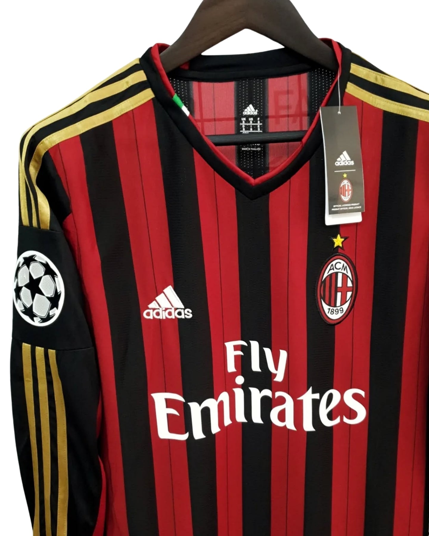 Ricardo Kaka #22 jersey Ac Milan 2013/2014 Home Long Sleeve Men shirt